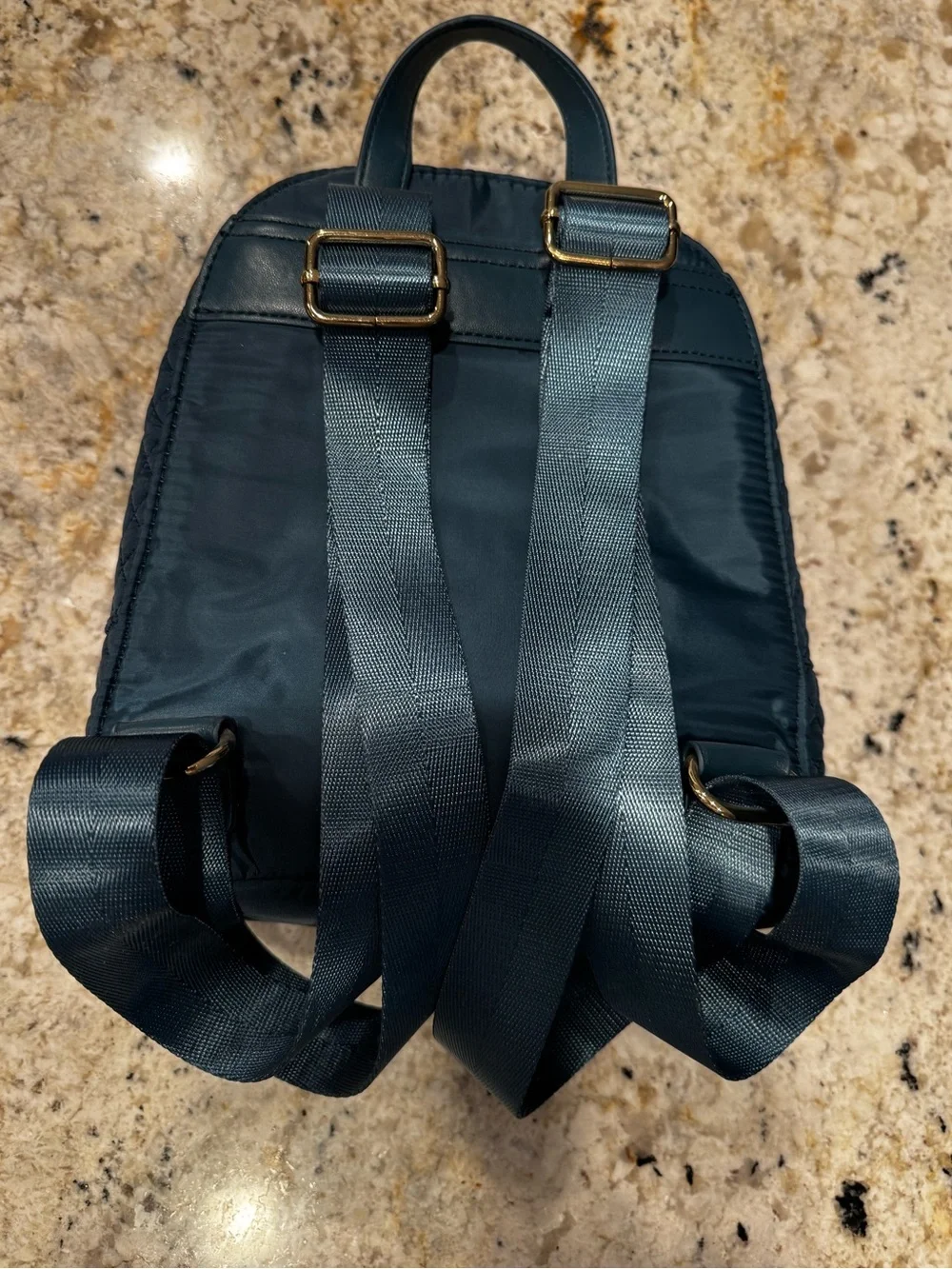 Quilted Teal Mini Backpack - Cynthia Rowley